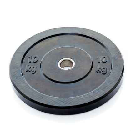 Muscle Power Bumper Plate 10 kg Ø 50 mm zwart MP807 MP80710KG